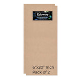 Eduway 6X20 Inch Mdf Board Wood Sheet For Mandala , Lippan, Resin Art & Craft, 4Mm Thick, Pack Of 2 - Premium Cardboard Material
