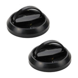 FarBoat 2pcs Round Embeded Hidden Concealed Handles Recessed Flush Pulls for Cabinet Door Closet Cupboard (74mm/2.9inch OD Black