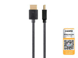 Certified Premium Ultra Slim High Speed Hdmi Cable_ Hdr_ 36Awg_ 6Ft_ Black