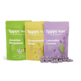 Happy Wax Spring Mix Premium Scented Natural, Non Toxic Soy Wax Melts - 6 Total Oz. of Scented Wax Melts. Includes Jasmine Berga