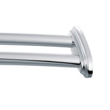 Moen DN2141CH 60Inch Adjustable Stainless Steel Double Curved Shower Rod, Chrome