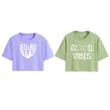 Toplot Tops For Women || Western Tops For Woman Stylish || Crop T-Shirt Western Pack Of 2 (Combo-Top-5258-Prl-Pst-Xl),Parple-Pista,,B0F6NT8V2F
