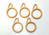 Quality Wise Plastic Curtain Rings Hooks for Doors, Windows & Bathroom Dcor, 2 inchs (Pack of 30 pcs Sandal)