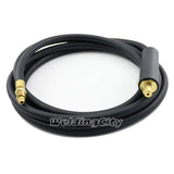 WeldingCity TIG Welding Torch Aircooled WP26 (200amp) Power Cable Hose 46V30 (25ft) and Dinsetype 3550mm 1/2pin Gasthru