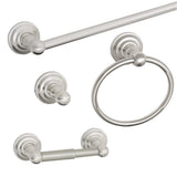 Design House 188631 Calisto 4-Piece Bathroom Accessory Kit, Satin Nickel