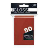 Ultra Pro PRO Card Sleeves - Standard Size, Gloss Finish, Red, 50ct - for Pokemon, MTG, Baseball, Football and Other Trading Car