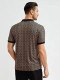 Dhruvi Trendz Men'S All Over Regular Fit T-Shirt (Dt-Mt-1021_Brown L)