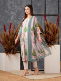Anni Designer Women'S Cotton Blend Straight Printed Kurta With Pant & Dupatta (Darur Green_L_Green_Large),Green,L,Cotton Blend,Regular,Kurta,Pant,Dupatta