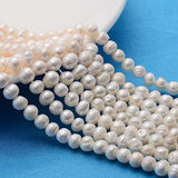 LiQunSweet 65Pcs Nice Natural Cultured Freshwater Pearl Beads Strands for Mother's Day DIY Crafts Jewelry Bracelets Necklaces Ea