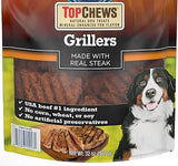 TopChews Natural Dog Treats, Grillers Made with Real Steak, Net Wt. 32 Oz