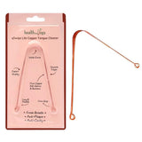 Healthandyoga Qswipe Lite Copper Tongue Cleaner (Regular Pack Of 1) Removes Bad Breath & Plaque, Improves Taste Flexible, Smo