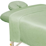 ForPro Professional Collection Premium Microfiber 3Piece Massage Sheet Set, Sage, UltraLight, Stain, and WrinkleResistant Inc