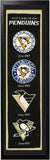 Encore Pittsburgh Penguins Logo History Felt Banner - 14 x 37 Framed