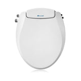 Brondell Swash Bidet Toilet Seat Non-Electric Dual Temperature Fits Round Toilets White - Dual Nozzle System - with Easy Installation-New