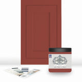 ALL-IN-ONE Paint, Paprika, 8oz Sample - Durable cabinet and furniture paint. Built in primer and top coat, no sanding needed. In