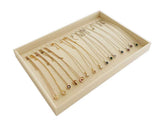 Stackable Jewelry Display Tray Necklace Bracelet Watch Premium Grad Beige Velvet Home Store Shows Gallery Trade (BraceletsWatch