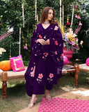 Anni Designer Women'S Rayon Viscose Printed Straight Kurta With Pant & Dupatta (Roka Begani-Vks01_L_Begani_Large),Begani,L,,,