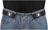 Hejisun Buckle Free Elastic Belt For Women Jeans/Dresses, Ladies Belt For Jeans, Preassembled, Easy To Attach Preassembled (Mult