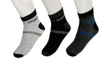 Peytil MenS Poly Cotton Ankle Length Socks (Multicolour, Free Size) Combo (12) (Sport)
