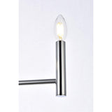Elegant Lighting Living District Carmella 3 Lights Pendant In Chrome