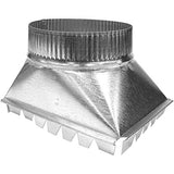 Imperial Manufacturing Side Take Off Adjustable 6 Dia. Galvanized 90 Deg. 30 Ga