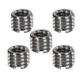 Foto&Tech Metal 1/4 inch to 3/8 inch Tripod Thread Adapter, Easy Mount Convert Screw Adapter for Tripod Monopod Ballhead, Reduce