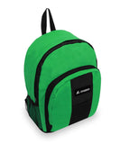 Everest Backpack with Front and Side Pockets, Emerald Green/Black, One Size
