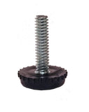 1/4-20 Furniture Levelers Adjustable Black Glides (4)