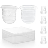 GOTOCUT Diaphragm & Duckbill Valve Set Compatible with Momcozy M6 Breast Pump, Includes 4 Duckbill Valves and 2 Diaphragms, Pump