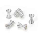 50pcs Large Hole Double Side Wire Coil Spring Beads 11mm Sterling Silver Plated Brass (Hole ID 5mm) for DIY Craft Jewelry Making