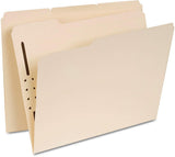 Manila Folders, One Fastener, 1/3 Tab, Letter, 50/Box 13410 1 Each