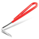 Jeffers Equine Horse Hoof Pick with Red Coated Handle for Horses, Ponies, and Miniatures - Durable Grooming Tool for Hoof Cleani
