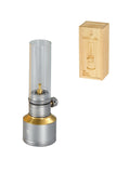 CAMPINGMOON Camping Gas Lantern Gas Candle with Empty Tank Wooden Lantern Case T-1D15