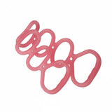 MERISHOPP Linked Resistance Band OnePiece Stretching Stretch Band BackOpening Fitness Equipment Pink