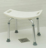 OrtoPrime Non-Slip Shower Stool – Orthopaedic Height Adjustable Bath Seat 8 Positions – Bathroom Stool for Adults and Children – Shower Stool