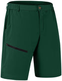 Men s Quick Dry Lightweight Stretch Cargo Hiking Shorts with 6 Pockets Blackish Green Large-New