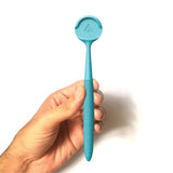 Age Ayurveda Nava Dual Sided Tongue Cleaner Scraper & Massager For Complete Oral Care (Blue)