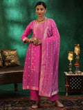 Libas Women'S Silk Blend Kurta Set (49273_Pink Pink 2Xl