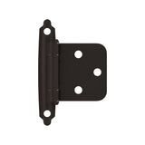 Amerock | Cabinet Hinge | Variable Overlay Hinge | Oil Rubbed Bronze | 10 Pack | Self-Closing Hinge | Face Mount Hinge | Cabinet