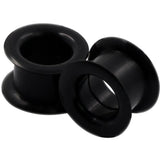 Oyaface Black Pair Colorful Hard Silicone Flexible Ear Skin Tunnels Plugs Expanders Gauges Hollow Body Piercing 22mm(7/8)