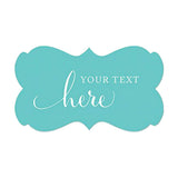 Personalized Your Text Here Fancy Frame Label Stickers