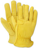 MAGID Womens Pro Grade Goatskin Leather Driver-Cutter Gloves, 36 Pairs, Size 7/Small (TB558ELT)