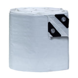10x10 Feet 8 Mil White Heavy Duty Poly Tarp, Multipurpose Protective Durable Cover, UV Resistant, Tarps Waterproof with Reinforc