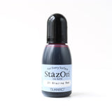 Tsukineko 1/2 Fluid Ounce StazOn MultiSurface Inker, Blazing Red