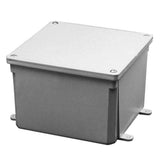 Cantex 5133710U 6 X6 X4 PVC Bulk Junction Box, 1Pack, Grey