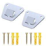 2 Pack Wall Fan Mounting Bracket - Wall Mount Fan Brackets Holders - Solid Steel Fan Wall Mount Bracket with Fastening Screws (2