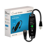 Lutron Casta Weatherproof+ Outdoor Smart Plug On/Off Switch | Works with Alexa, Google Assistant, Ring, Apple HomeKit (Smart h