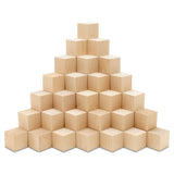 DIY Wood Cubes 2-inch, Pack of 50 Small Wooden Baby Blocks for Baby Shower, Wood Blocks for Crafts, STEM, Building, and Blank Wo
