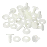 PATIKIL 30mm Doll Joints, 10 Set Plastic Removable Animal Joints Connector Engage Bolt for Bear Soft Limbs Making Head Joints DI