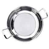VOMI Stainless Steel Induction Bottom (Encapsulated) Gas Stove Friendly Kadhai (Size NO 143 Litter)